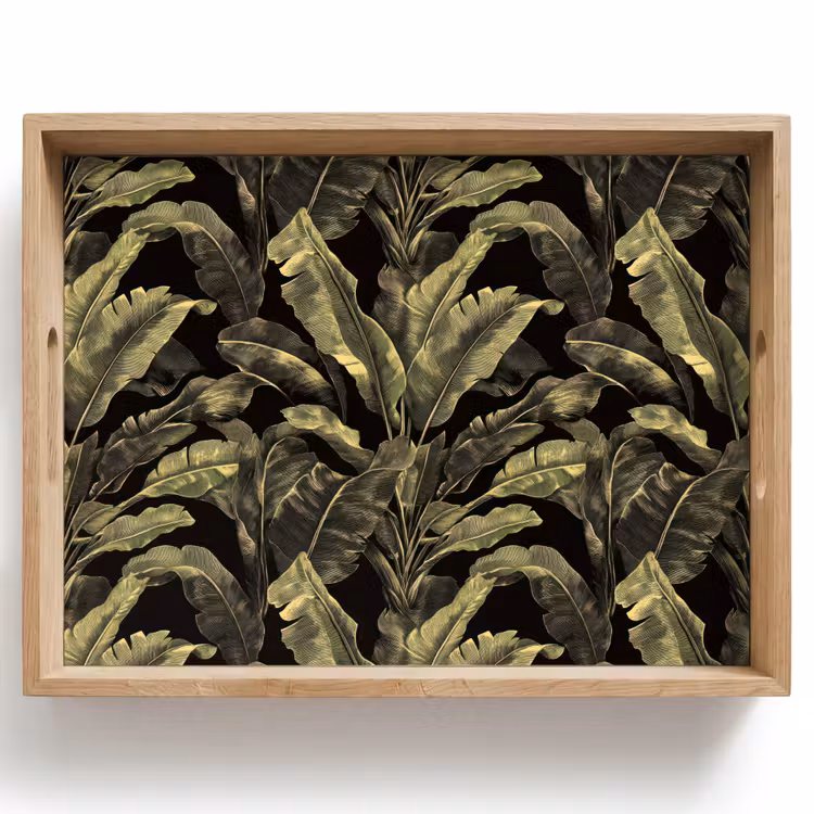 Tablett - Botanisch - Blätter - Grün — 1