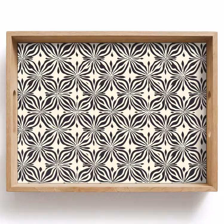 Tablett - Grafik - Muster - Schwarz — 1