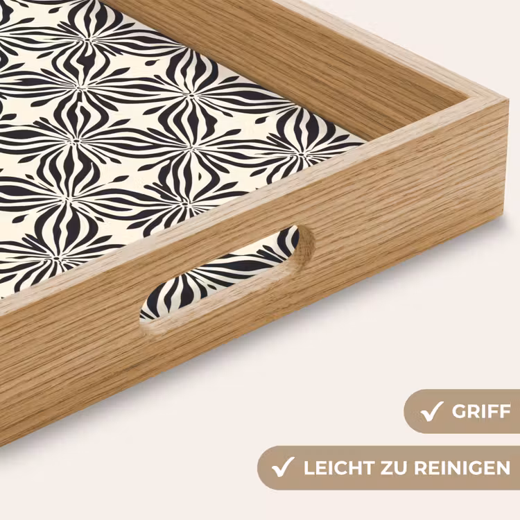 Tablett - Grafik - Muster - Schwarz — 8