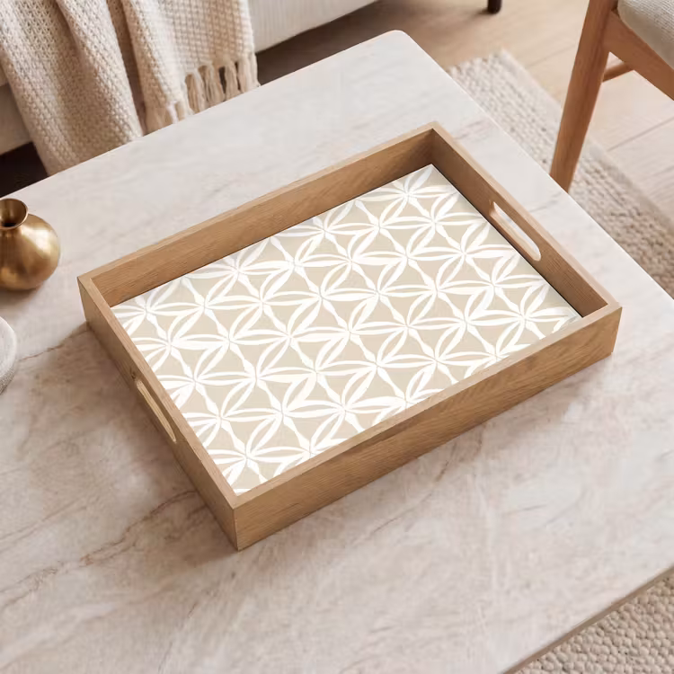 Tablett - Motiv - Modern - Beige — 2