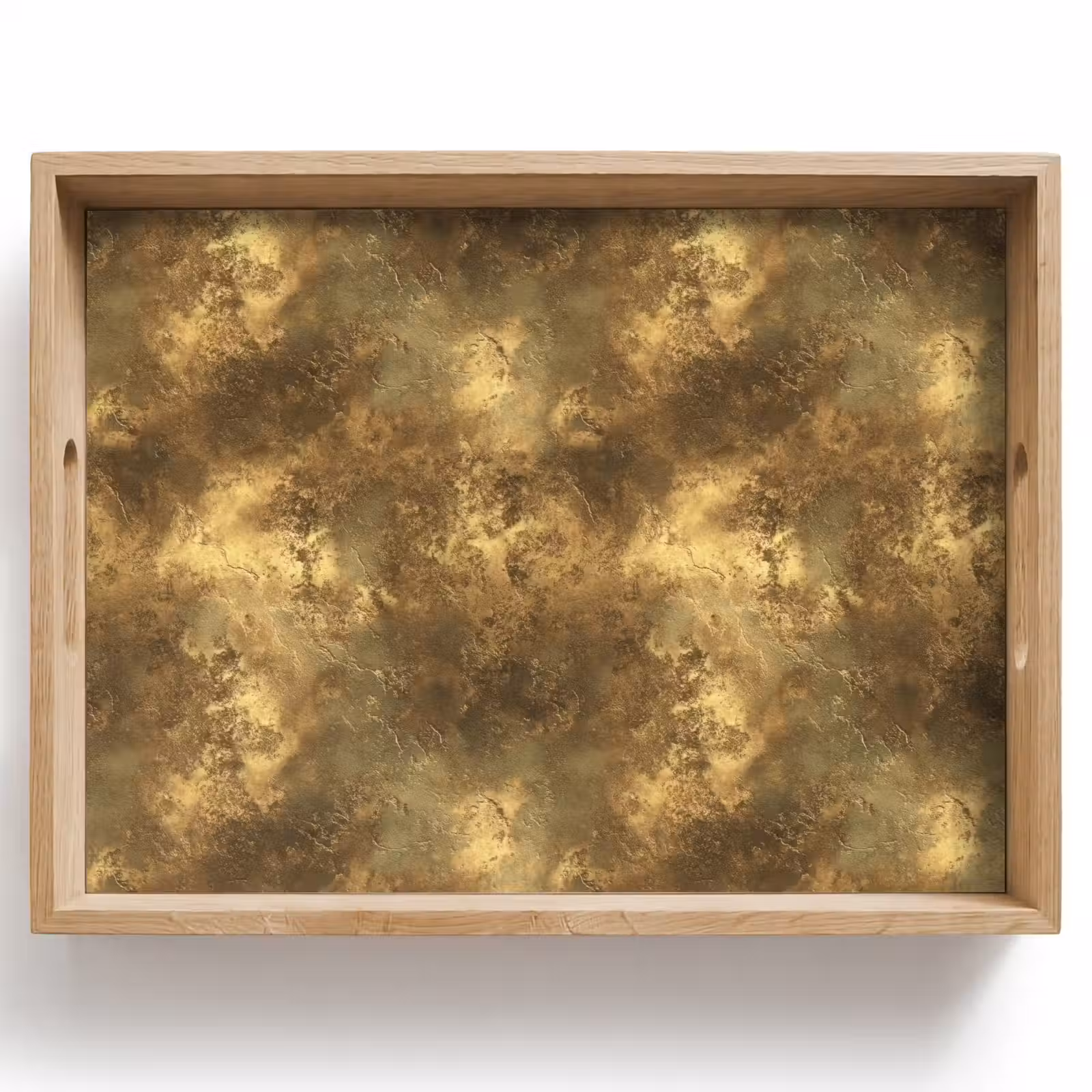 Tablett - Antik - Metallic-Look - Gold — 1