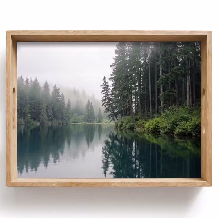 Tablett - Berge - See - Wald — 1