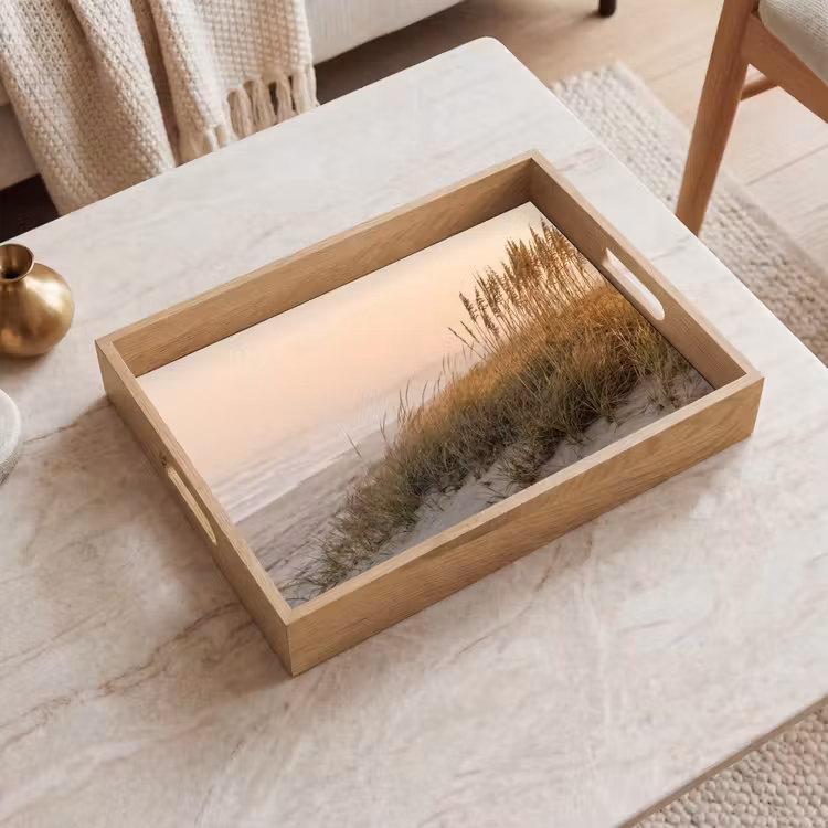Tablett - Dünenlandschaft - Sonnenuntergang - Strand — 2
