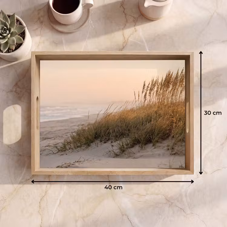 Tablett - Dünenlandschaft - Sonnenuntergang - Strand — 7