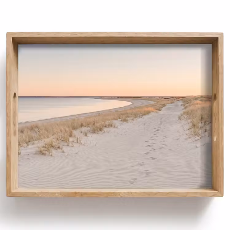 Tablett - Küstenlinie - Horizont - Zaun — 1