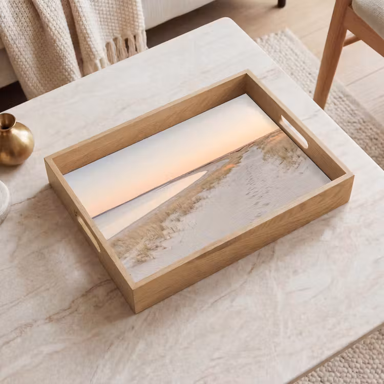 Tablett - Küstenlinie - Horizont - Zaun — 2