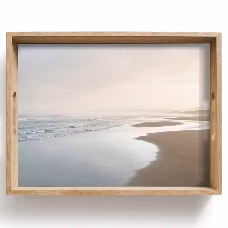 Tablett - Küstenlinie - Strand - Meer — 1