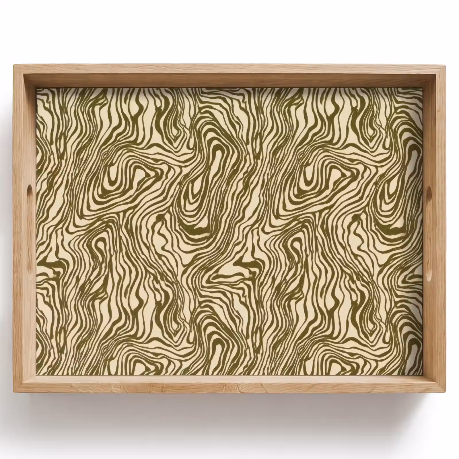 Tablett - Abstrakt - Marmor - Grün — 1