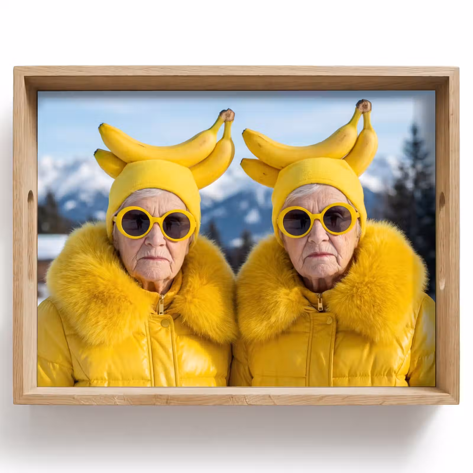 Tablett - Frauen - Bananen - Gelb — 1