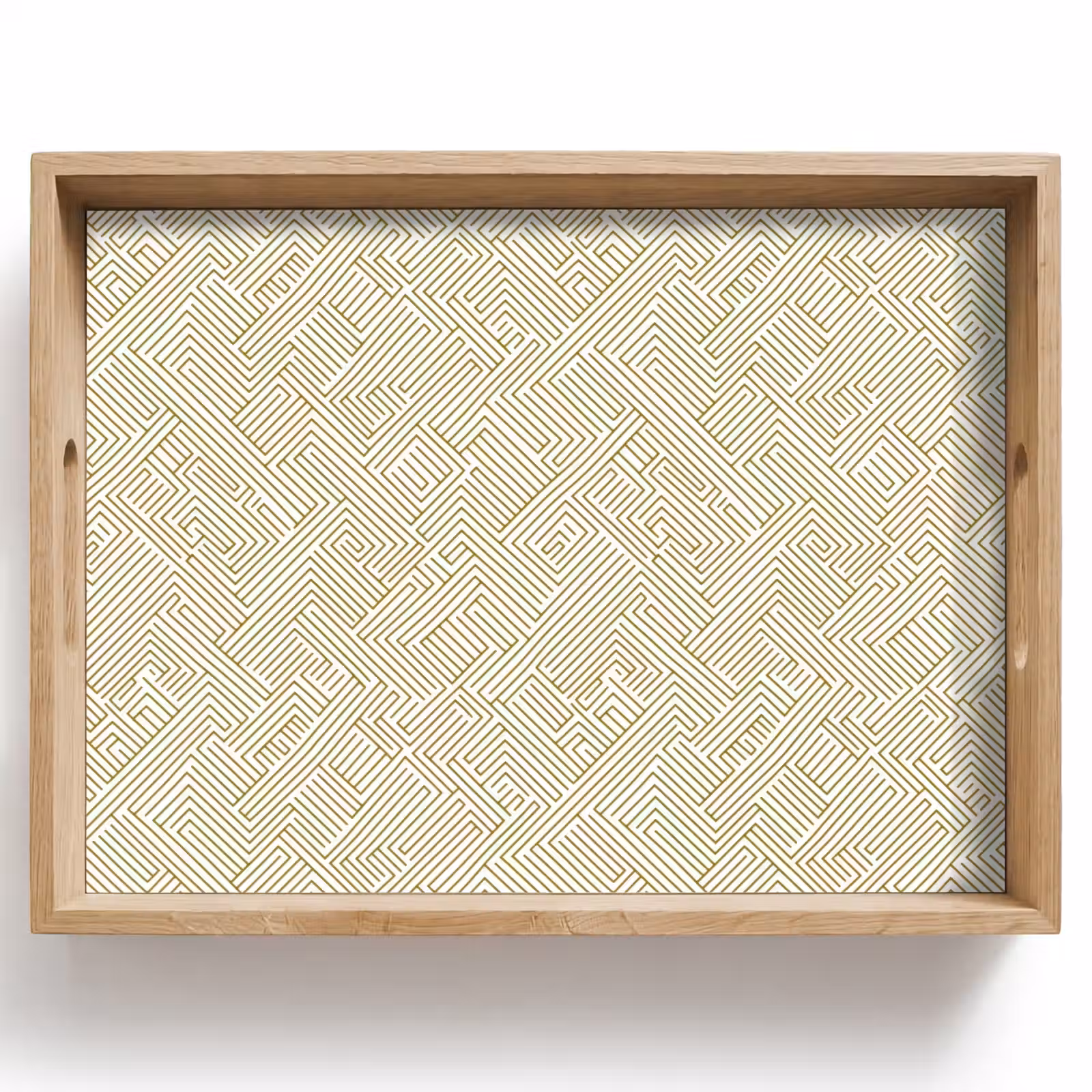 Tablett - Geometrisch - Linien - Grün — 1