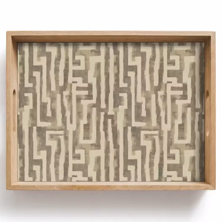 Tablett - Abstrakt - Geometrisch - Grün — 1