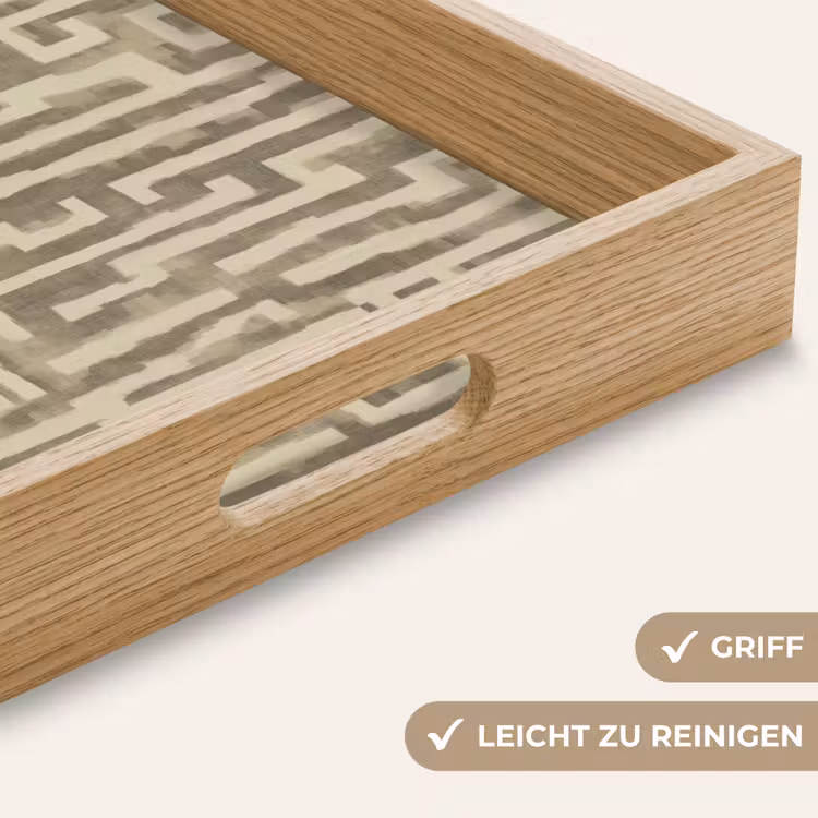 Tablett - Abstrakt - Geometrisch - Grün — 8