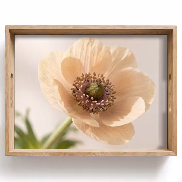 Tablett - Blume - Minimalistisch - Grün — 1
