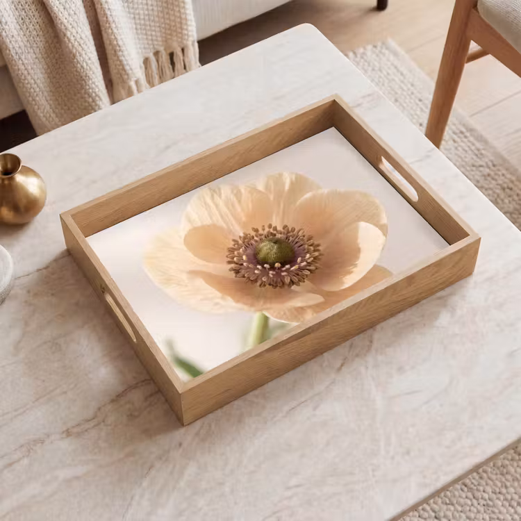 Tablett - Blume - Minimalistisch - Grün — 2