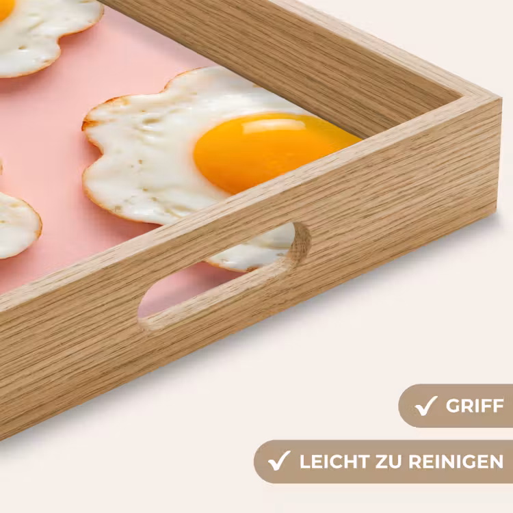 Tablett - Eier - Blume - Rosa — 8
