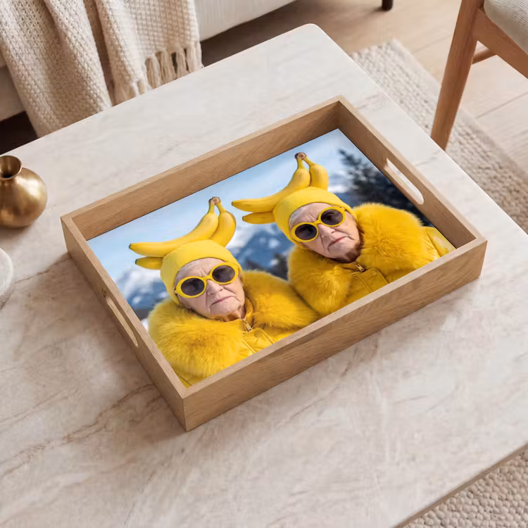 Tablett - Frauen - Bananen - Gelb — 2