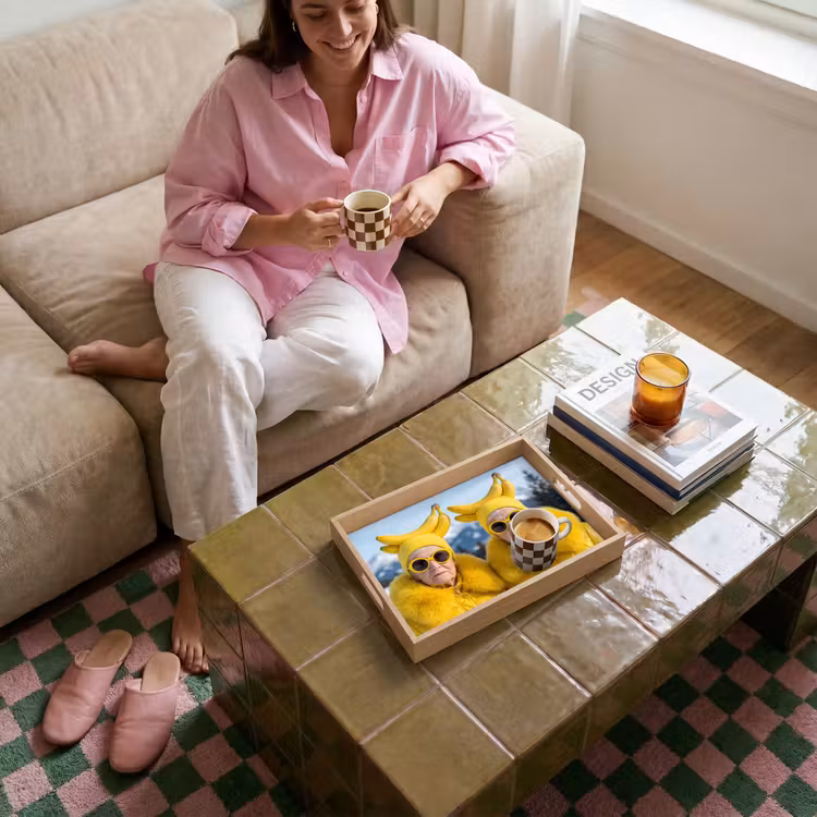 Tablett - Frauen - Bananen - Gelb — 4