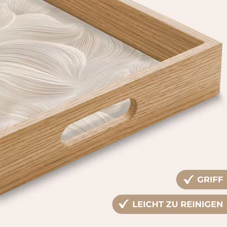 Tablett - Lines - Ventilator - Beige — 8