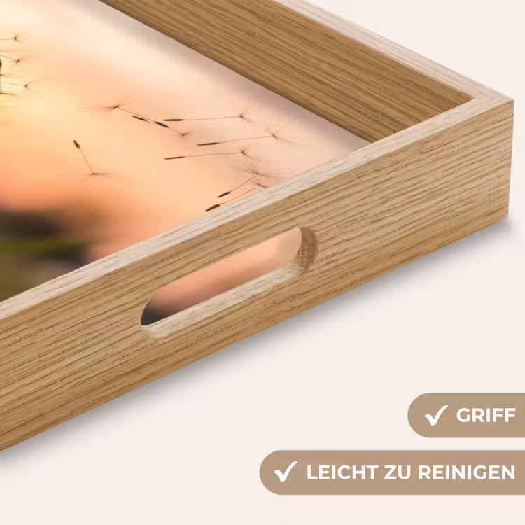 Tablett - Löwenzahn - Sonnenuntergang - Feld — 8