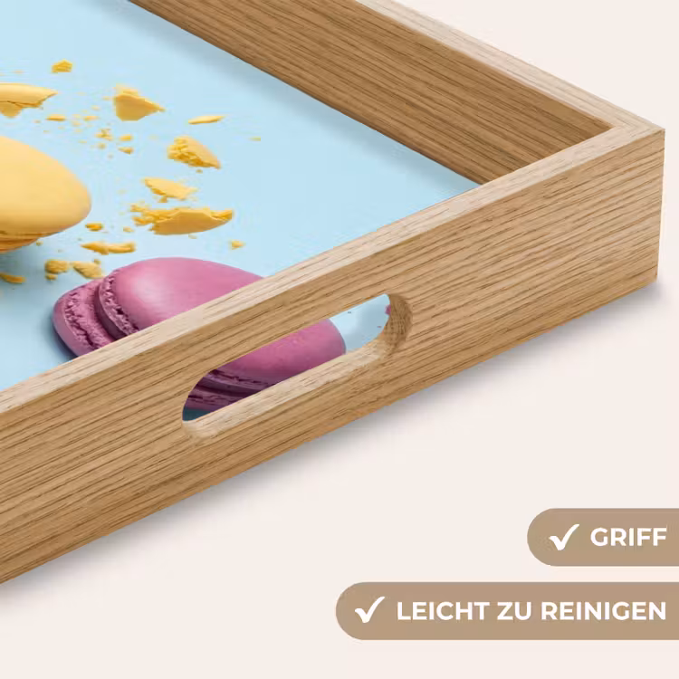 Tablett - Makronen - Bunt - Pastell — 8