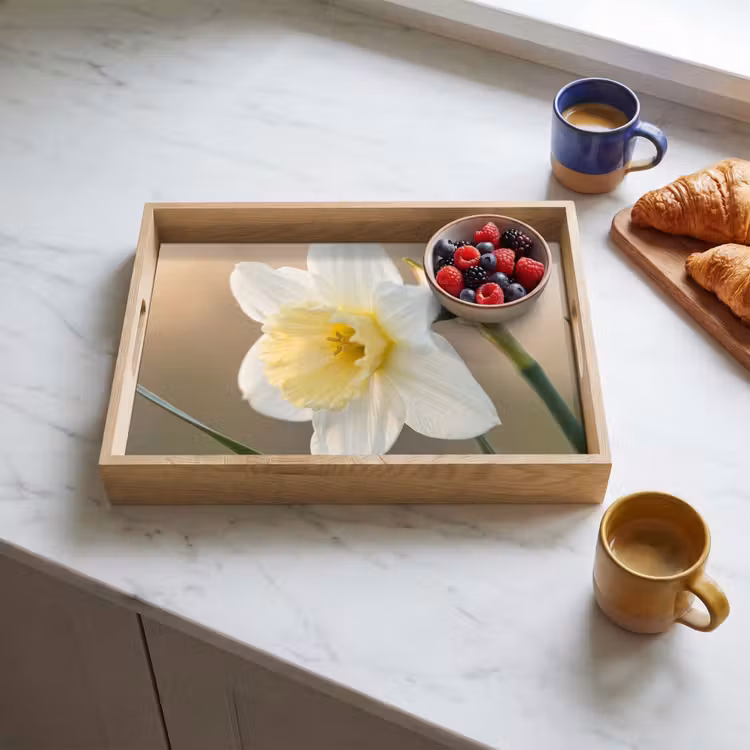 Tablett - Narzisse - Blume - Minimalistisch — 3