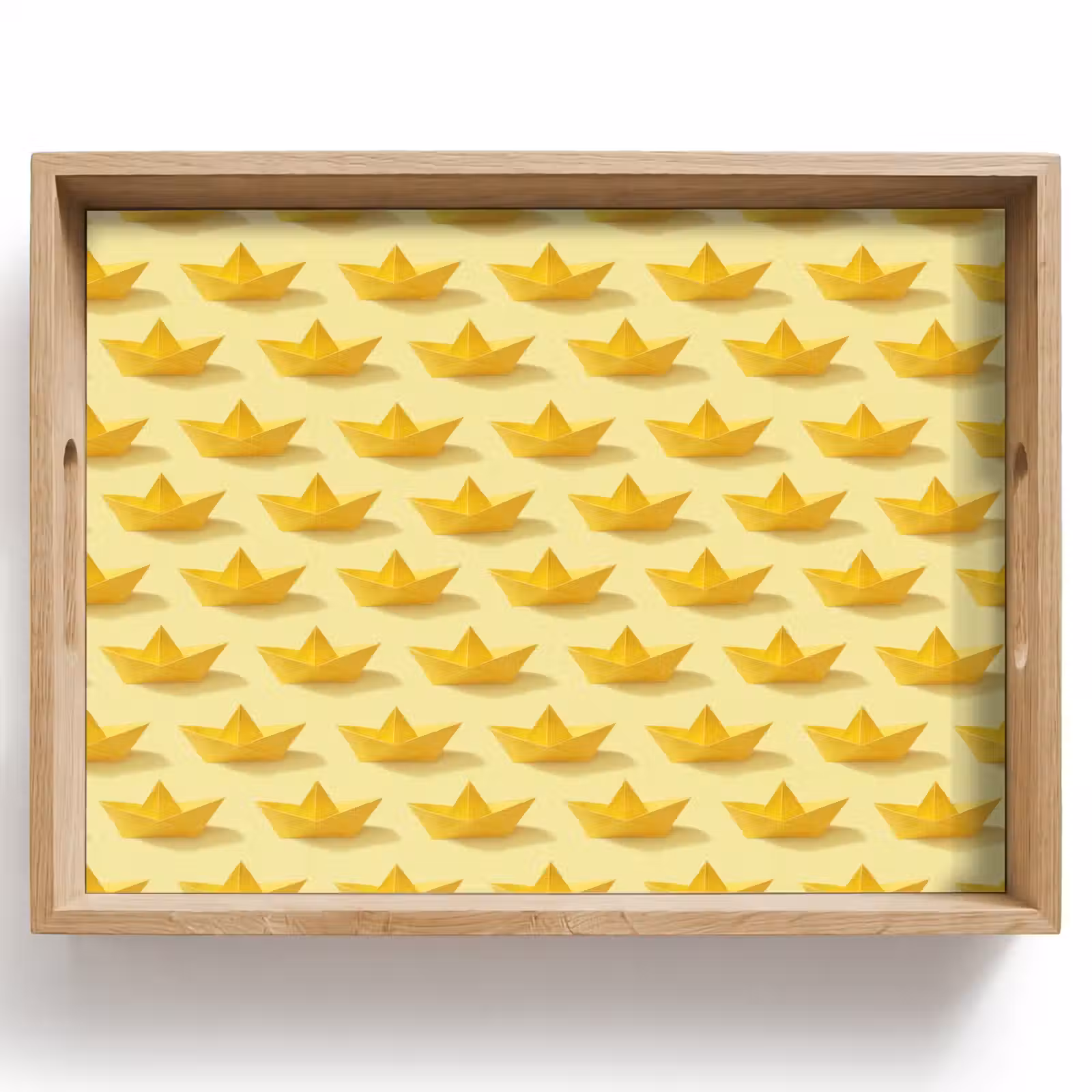 Tablett - Bootchen – Origami – Kreativ – Gelb — 1