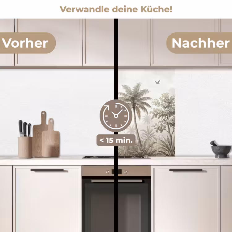 Küchen rückwand - Dschungel - Palmen - Natur — 2