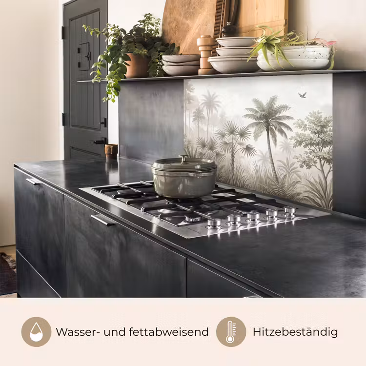 Küchen rückwand - Dschungel - Palmen - Natur — 4