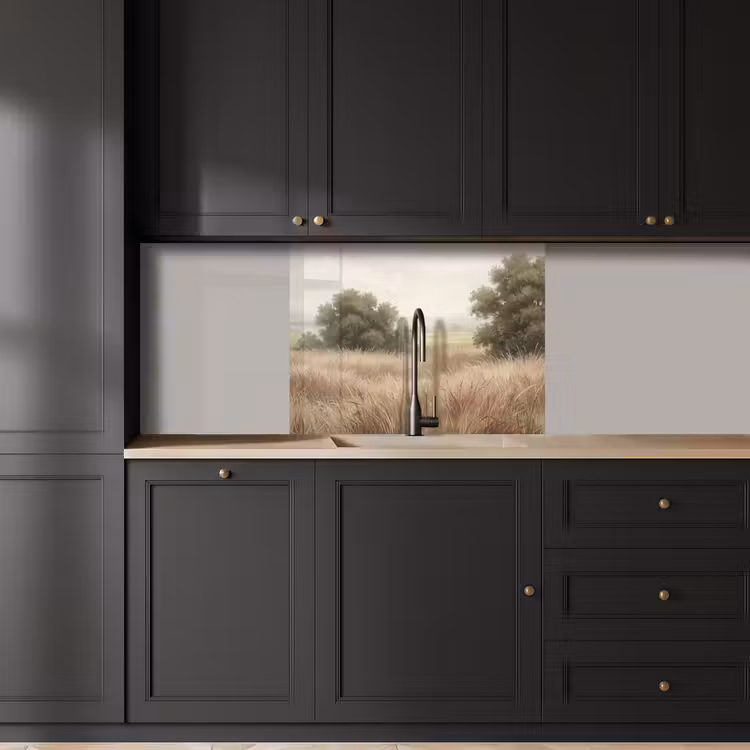 Küchen rückwand - Landschaft - Minimalistisch - Beige — 5