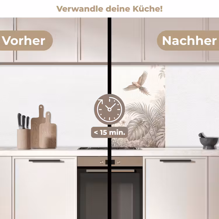 Küchen rückwand - Papagei - Dschungel - Tropisch — 2