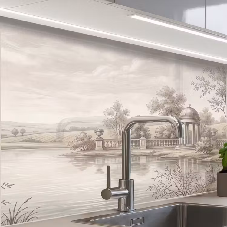 Küchen rückwand - Terrasse - Wasser - Natur - Landschaft — 1