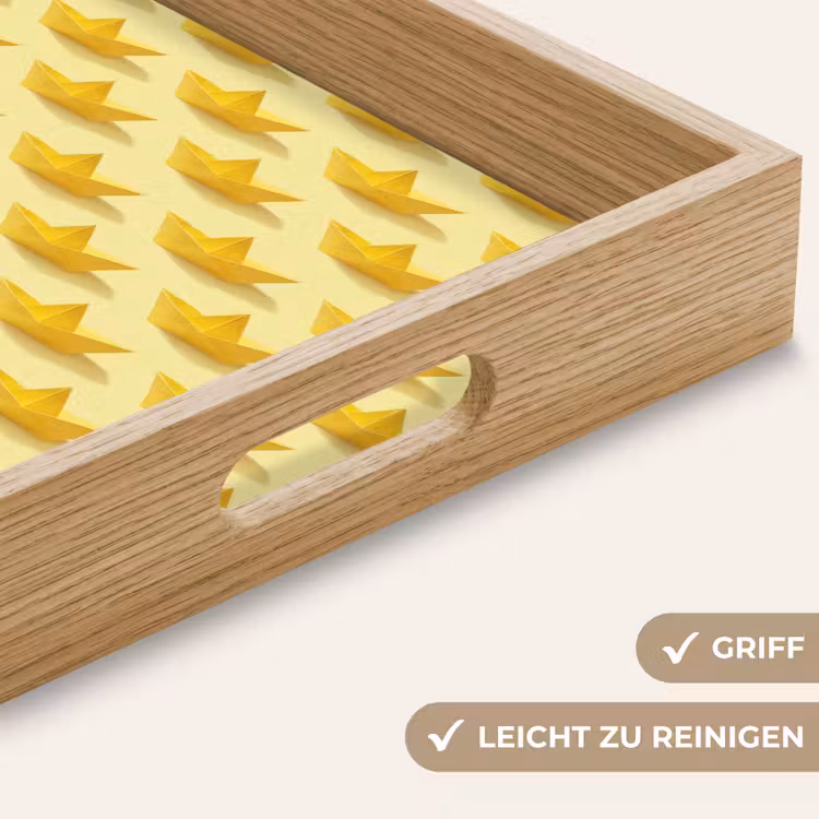 Tablett - Bootchen – Origami – Kreativ – Gelb — 8