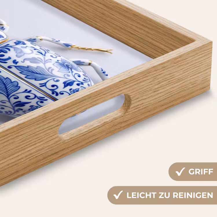 Tablett - Käfer - Delfts - Blau - Gold — 8
