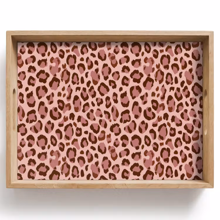 Tablett - Leopard - Muster - Rosa — 1