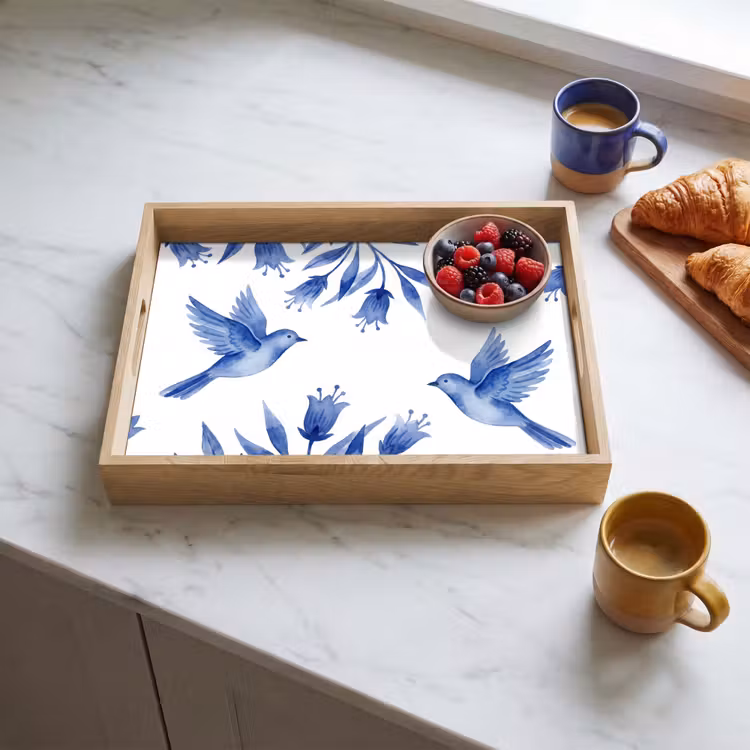 Tablett - Modern - Vögel - Delfter Keramik — 3