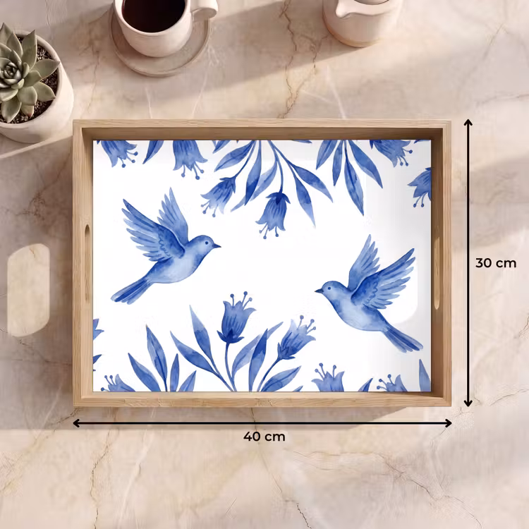 Tablett - Modern - Vögel - Delfter Keramik — 7