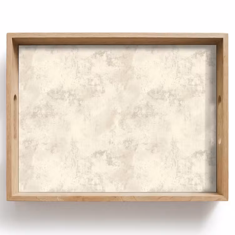 Tablett - Muster - Organisch - Beige — 1