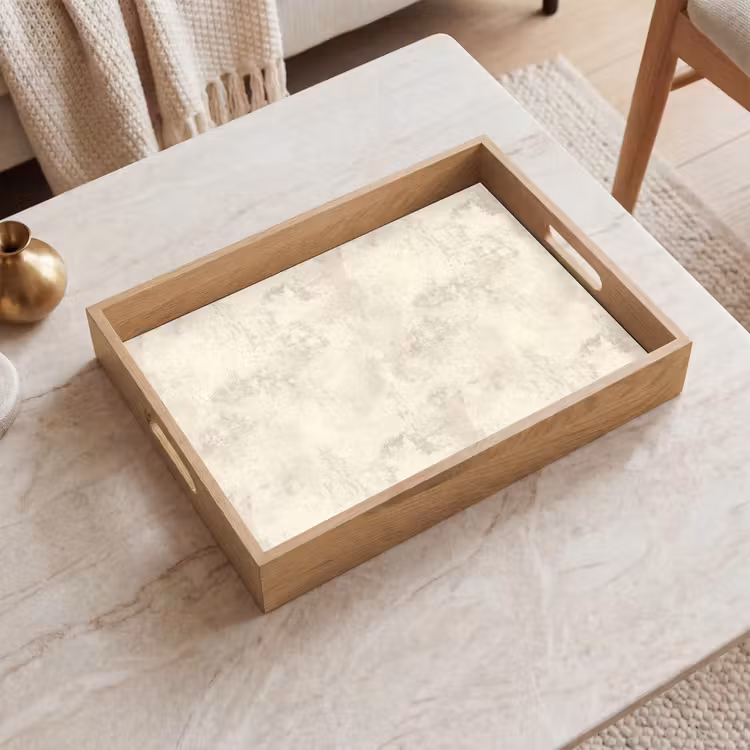 Tablett - Muster - Organisch - Beige — 2