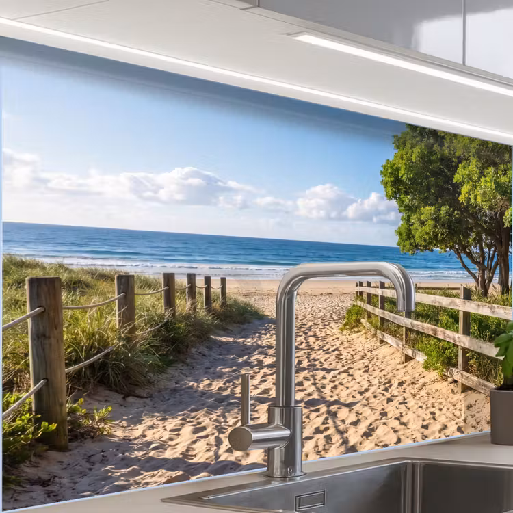 Küchen rückwand - Strand - Sandstrand - Meer - Natur — 1