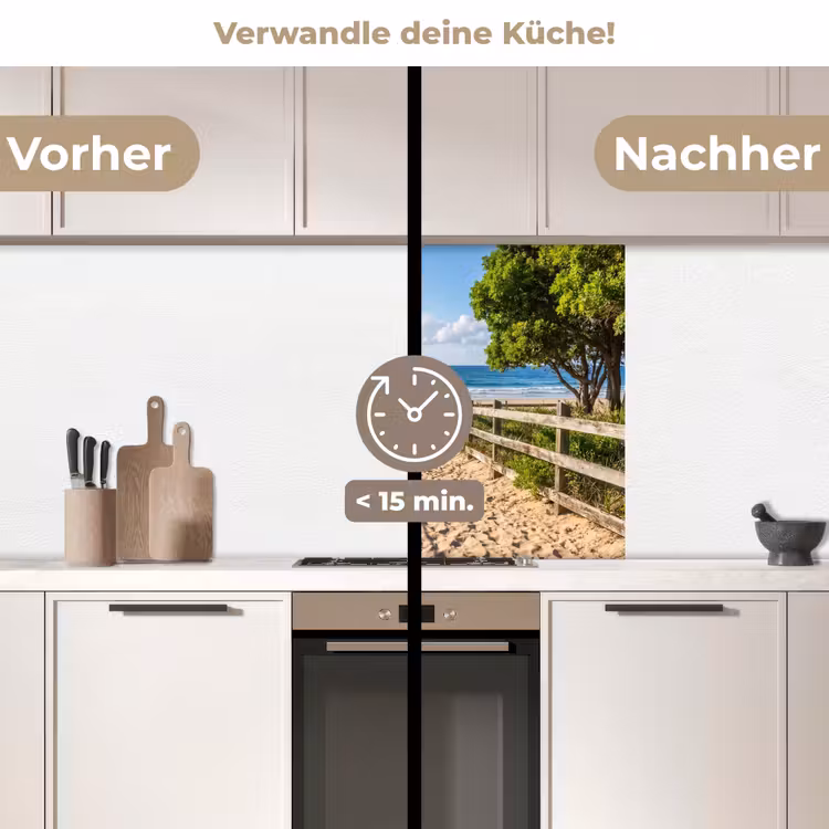 Küchen rückwand - Strand - Sandstrand - Meer - Natur — 2