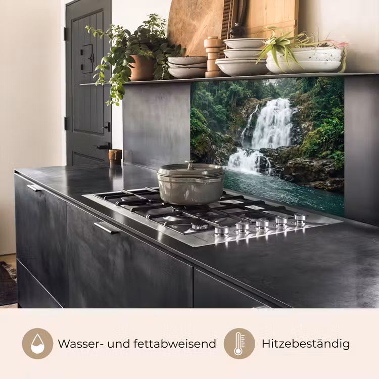 Küchen rückwand - Wasserfall - Wald - Natur - Greenkhgyguyg — 4