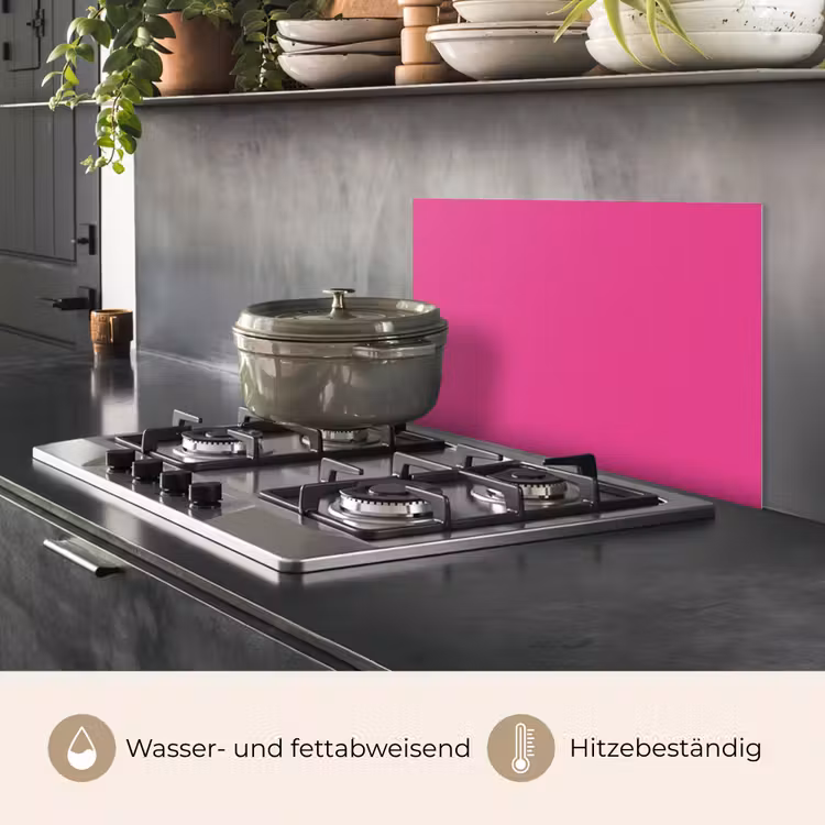 Spritzschutz Küche - Fuchsia - Neon - Farben — 2
