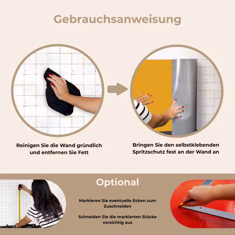 Spritzschutz Küche - Ockergelb - Herbst - Interieur — 6
