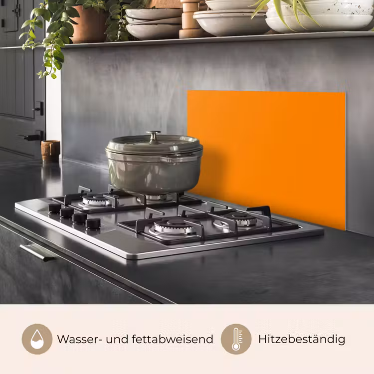Spritzschutz Küche - Orange - Jahreszeiten - Herbst - Farbe — 2