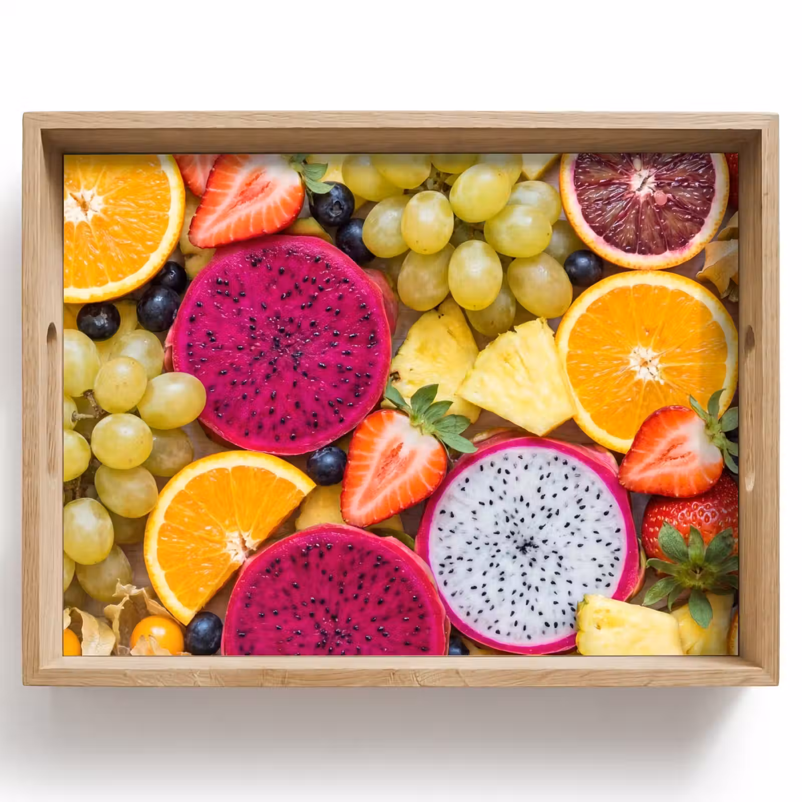 Tablett - Obst – Sortiment – Bunt – Gesundheit — 1