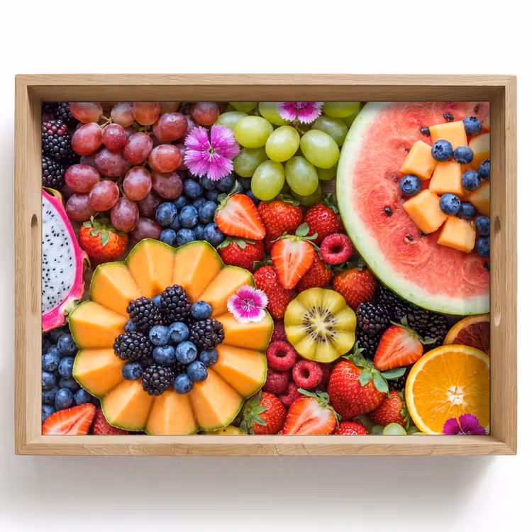 Tablett - Obst – Frisch – Abwechslung – Essen – Bunt — 1