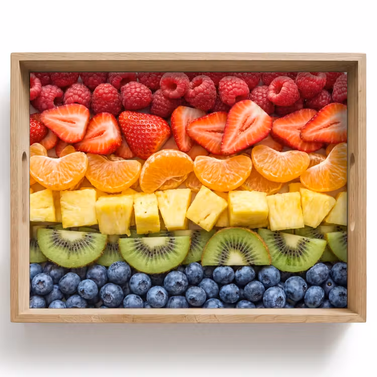 Tablett - Obst – Regenbogen – Gesund – Bunt — 1