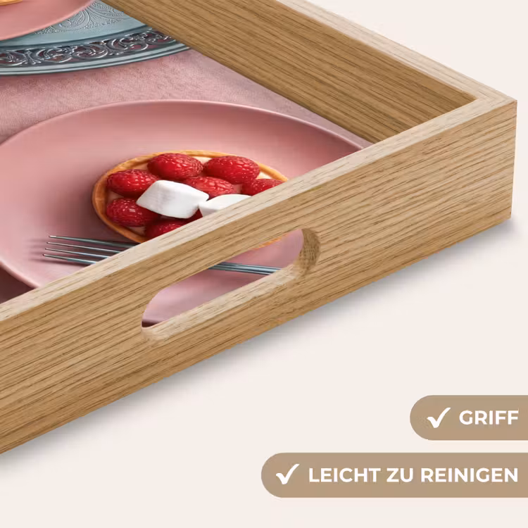 Tablett - Dessert – Torte – Gebäck – Süßes – Rosa — 8