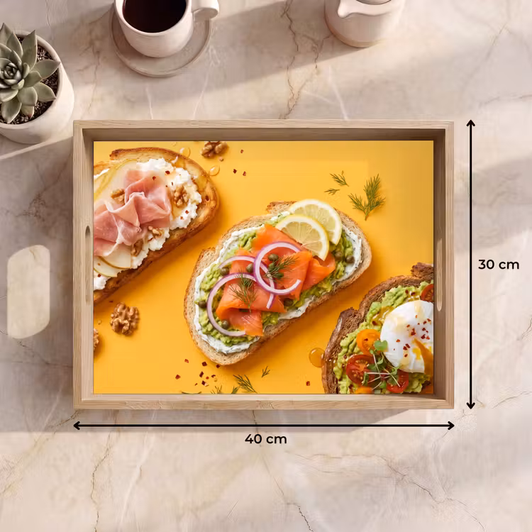 Tablett - Essen – Brot – Frühstück – Modern – Farbenfroh — 7