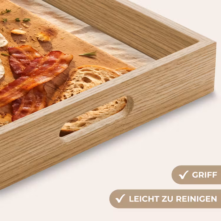 Tablett - Essen – Frühstück – Holz – Rustikal – Gelb — 8